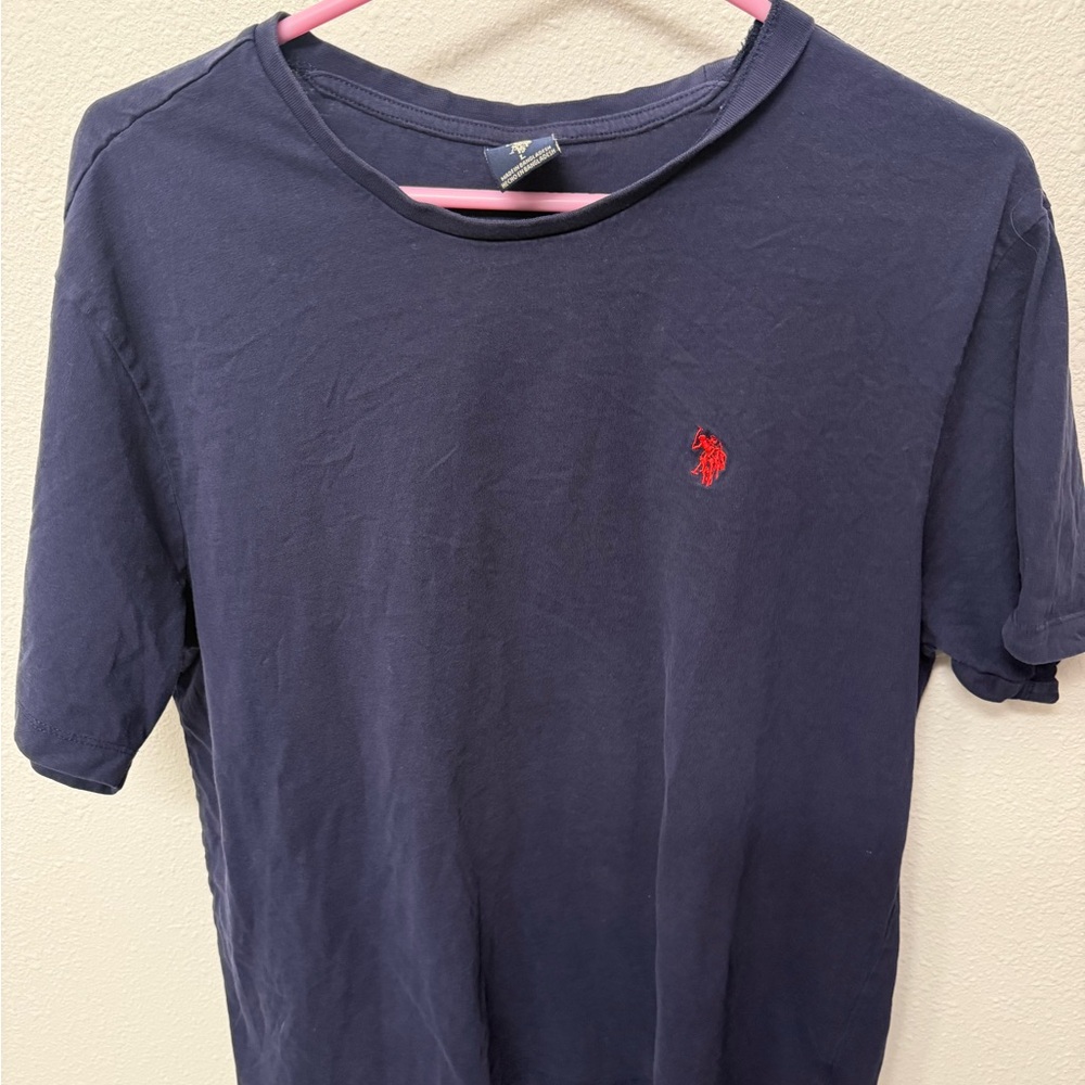 U.S. Polo Assn. Navy Shirt with Red Detail